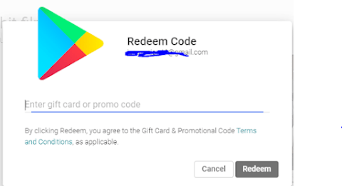 Google play redeem code 