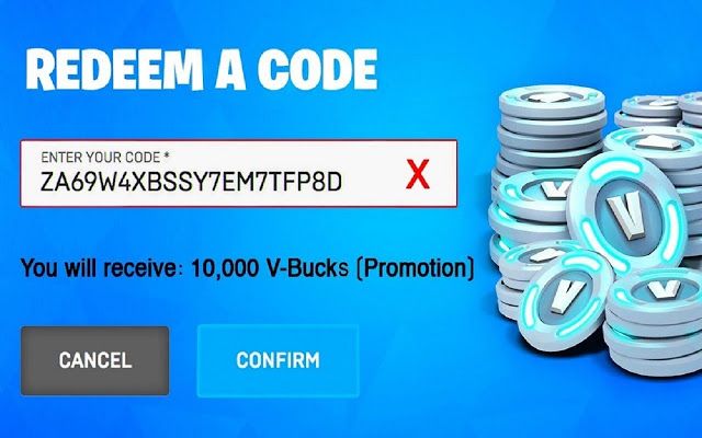 free Vbucks codes